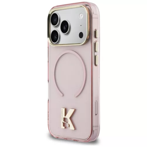Karl Lagerfeld - IML K Head Logo MagSafe (KLHMP18X5HTMKHDP) - iPhone 18 Pro Max / iPhone 17 Pro Max - Pink