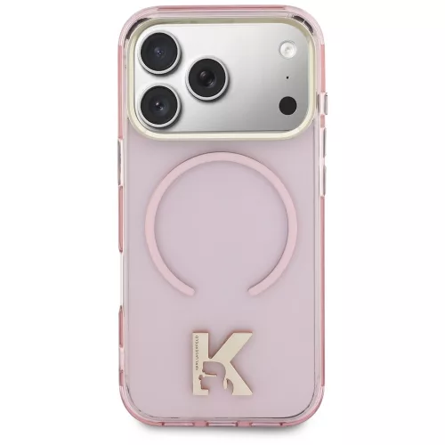 Karl Lagerfeld - IML K Head Logo MagSafe (KLHMP18X5HTMKHDP) - iPhone 18 Pro Max / iPhone 17 Pro Max - Pink