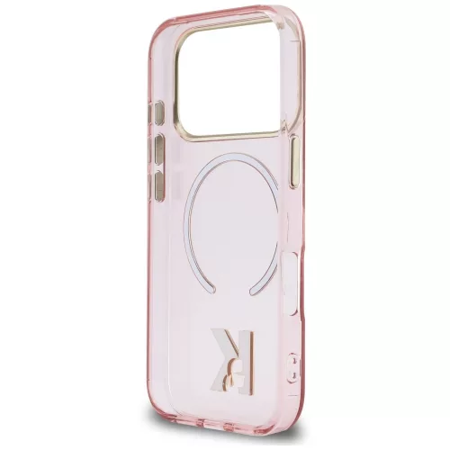Karl Lagerfeld - IML K Head Logo MagSafe (KLHMP18X5HTMKHDP) - iPhone 18 Pro Max / iPhone 17 Pro Max - Pink