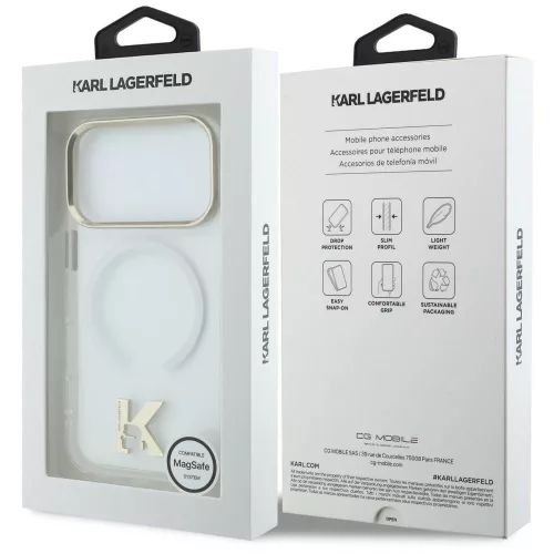 Karl Lagerfeld - IML K Head Logo MagSafe (KLHMP18X5HTMKHDH) - iPhone 18 Pro Max / iPhone 17 Pro Max - Transparent