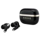 Guess - Wireless Earbuds Glossy Gold Line Printed Classic Logo (GUTWSN2HGGSK) - Bluetooth, TWS, Microphone, In-ear - Black