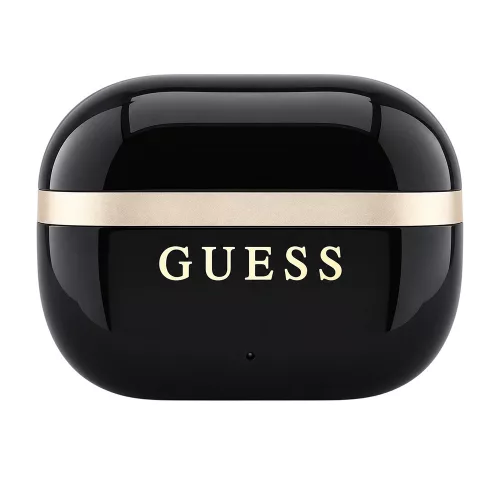 Guess - Wireless Earbuds Glossy Gold Line Printed Classic Logo (GUTWSN2HGGSK) - Bluetooth, TWS, Microphone, In-ear - Black
