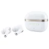 Guess - Wireless Earbuds Glossy Gold Line Printed Classic Logo (GUTWSN2HGGSH) - Bluetooth, TWS, Microphone, In-ear - White