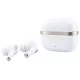 Guess - Wireless Earbuds Glossy Gold Line Printed Classic Logo (GUTWSN2HGGSH) - Bluetooth, TWS, Microphone, In-ear - White