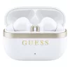 Guess - Wireless Earbuds Glossy Gold Line Printed Classic Logo (GUTWSN2HGGSH) - Bluetooth, TWS, Microphone, In-ear - White