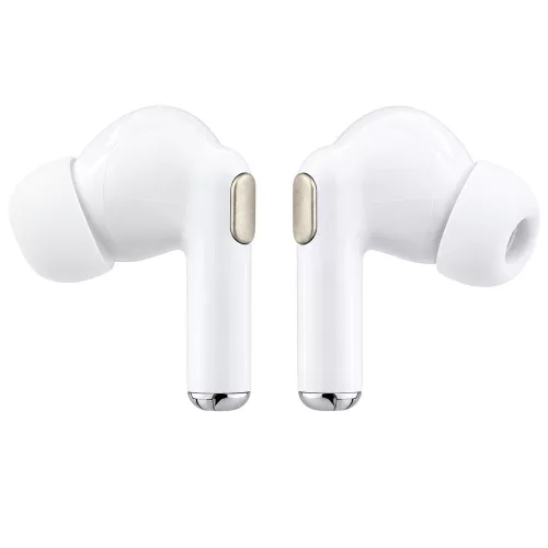 Guess - Wireless Earbuds Glossy Gold Line Printed Classic Logo (GUTWSN2HGGSH) - Bluetooth, TWS, Microphone, In-ear - White