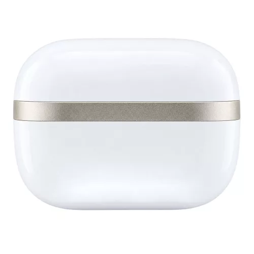Guess - Wireless Earbuds Glossy Gold Line Printed Classic Logo (GUTWSN2HGGSH) - Bluetooth, TWS, Microphone, In-ear - White