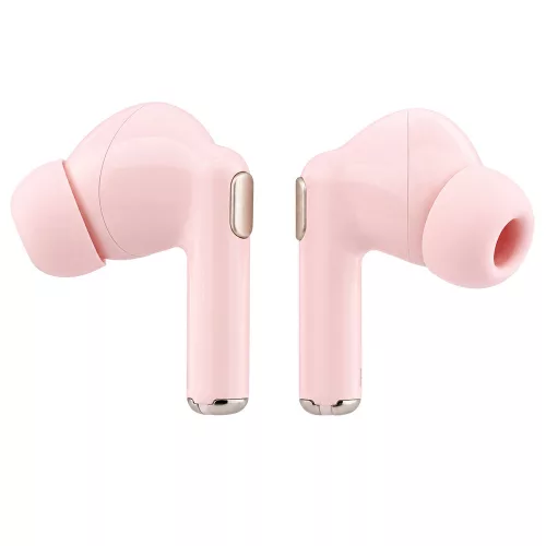 Guess - Wireless Earbuds Glossy Gold Line Printed Classic Logo (GUTWSN2HGGSP) - Bluetooth, TWS, Microphone, In-ear - Pink