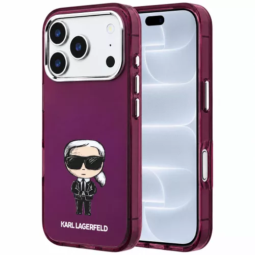 Karl Lagerfeld - IML Ikonik Sketch Print MagSafe (KLHMP18L6HKIKDR) - iPhone 18 Pro / iPhone 17 Pro - Burgundy