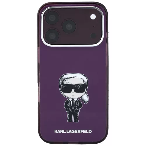 Karl Lagerfeld - IML Ikonik Sketch Print MagSafe (KLHMP18L6HKIKDR) - iPhone 18 Pro / iPhone 17 Pro - Burgundy