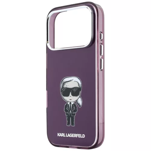 Karl Lagerfeld - IML Ikonik Sketch Print MagSafe (KLHMP18L6HKIKDR) - iPhone 18 Pro / iPhone 17 Pro - Burgundy