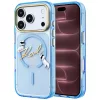 Karl Lagerfeld - IML Choupette and Karl Script Logo MagSafe (KLHMP18X5HKSCAL) - iPhone 18 Pro Max / iPhone 17 Pro Max - Light Blue