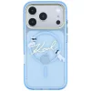 Karl Lagerfeld - IML Choupette and Karl Script Logo MagSafe (KLHMP18X5HKSCAL) - iPhone 18 Pro Max / iPhone 17 Pro Max - Light Blue