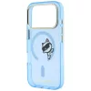 Karl Lagerfeld - IML Peekaboo Print Metal Frame MagSafe (KLHMP18X6HCPSCB) - iPhone 18 Pro Max / iPhone 17 Pro Max - Light Blue