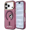 Karl Lagerfeld - IML Peekaboo Print Metal Frame MagSafe (KLHMP18L6HCPSCR) - iPhone 18 Pro / iPhone 17 Pro - Burgundy