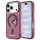 Karl Lagerfeld - IML Peekaboo Print Metal Frame MagSafe (KLHMP18L6HCPSCR) - iPhone 18 Pro / iPhone 17 Pro - Burgundy