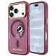 Karl Lagerfeld - IML Peekaboo Print Metal Frame MagSafe (KLHMP18L6HCPSCR) - iPhone 18 Pro / iPhone 17 Pro - Burgundy