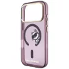 Karl Lagerfeld - IML Peekaboo Print Metal Frame MagSafe (KLHMP18L6HCPSCR) - iPhone 18 Pro / iPhone 17 Pro - Burgundy