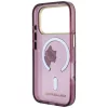 Karl Lagerfeld - IML Peekaboo Print Metal Frame MagSafe (KLHMP18L6HCPSCR) - iPhone 18 Pro / iPhone 17 Pro - Burgundy