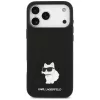 Karl Lagerfeld - Silicone Choupette Metal Pin (KLHCP18XSMHCNPK) - iPhone 18 Pro Max / iPhone 17 Pro Max - Black