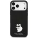 Karl Lagerfeld - Silicone Choupette Metal Pin (KLHCP18XSMHCNPK) - iPhone 18 Pro Max / iPhone 17 Pro Max - Black
