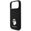 Karl Lagerfeld - Silicone Choupette Metal Pin (KLHCP18XSMHCNPK) - iPhone 18 Pro Max / iPhone 17 Pro Max - Black