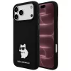 Karl Lagerfeld - Silicone Choupette Metal Pin (KLHCP18XSMHCNPK) - iPhone 18 Pro Max / iPhone 17 Pro Max - Black