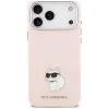 Karl Lagerfeld - Silicone Choupette Metal Pin (KLHCP18XSMHCNPP) - iPhone 18 Pro Max / iPhone 17 Pro Max - Pink