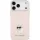 Karl Lagerfeld - Silicone Choupette Metal Pin (KLHCP18XSMHCNPP) - iPhone 18 Pro Max / iPhone 17 Pro Max - Pink