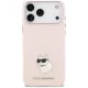 Karl Lagerfeld - Silicone Choupette Metal Pin (KLHCP18XSMHCNPP) - iPhone 18 Pro Max / iPhone 17 Pro Max - Pink