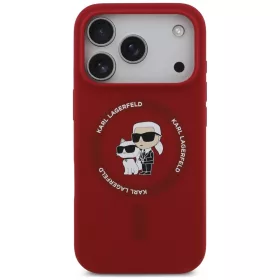   Karl Lagerfeld - Silicone KC Body Ring MagSafe (KLHMP18XSCMKCRHR) - iPhone 18 Pro Max / iPhone 17 Pro Max - Red