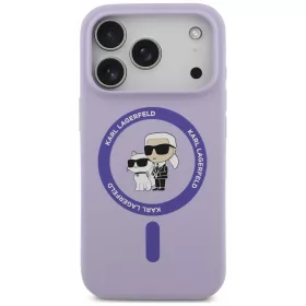   Karl Lagerfeld - Silicone KC Body Ring MagSafe (KLHMP18LSCMKCRHU) - iPhone 18 Pro / iPhone 17 Pro - Purple