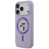 Karl Lagerfeld - Silicone KC Body Ring MagSafe (KLHMP18LSCMKCRHU) - iPhone 18 Pro / iPhone 17 Pro - Purple
