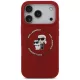 Karl Lagerfeld - Silicone KC Body Ring MagSafe (KLHMP18LSCMKCRHR) - iPhone 18 Pro /  iPhone 17 Pro - Red