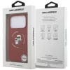 Karl Lagerfeld - Silicone KC Body Ring MagSafe (KLHMP18LSCMKCRHR) - iPhone 18 Pro /  iPhone 17 Pro - Red