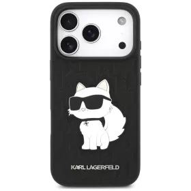   Karl Lagerfeld - Saffiano Mono Patch Choupette (KLHCP18LSAKHPCK) - iPhone 18 Pro / iPhone 17 Pro - Black