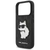 Karl Lagerfeld - Saffiano Mono Patch Choupette (KLHCP18LSAKHPCK) - iPhone 18 Pro / iPhone 17 Pro - Black