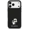 Karl Lagerfeld - Silicone Karl & Choupette Metal Pin (KLHCP18XSMHKCNPK) - iPhone 18 Pro Max / iPhone 17 Pro Max - Balck