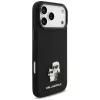 Karl Lagerfeld - Silicone Karl & Choupette Metal Pin (KLHCP18XSMHKCNPK) - iPhone 18 Pro Max / iPhone 17 Pro Max - Balck