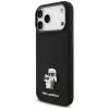 Karl Lagerfeld - Silicone Karl & Choupette Metal Pin (KLHCP18XSMHKCNPK) - iPhone 18 Pro Max / iPhone 17 Pro Max - Balck