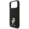 Karl Lagerfeld - Silicone Karl & Choupette Metal Pin (KLHCP18XSMHKCNPK) - iPhone 18 Pro Max / iPhone 17 Pro Max - Balck