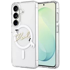   Karl Lagerfeld - IML Choupette and Karl Script Logo MagSafe (KLHMS26FE5HKSCAH) - Samsung Galaxy S26 FE - Transparent