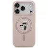 Karl Lagerfeld - Silicone KC Body Ring MagSafe (KLHMP18XSCMKCRHP) - iPhone 18 Pro Max / iPhone 17 Pro Max - Pink