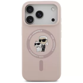   Karl Lagerfeld - Silicone KC Body Ring MagSafe (KLHMP18XSCMKCRHP) - iPhone 18 Pro Max / iPhone 17 Pro Max - Pink