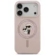 Karl Lagerfeld - Silicone KC Body Ring MagSafe (KLHMP18XSCMKCRHP) - iPhone 18 Pro Max / iPhone 17 Pro Max - Pink