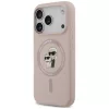 Karl Lagerfeld - Silicone KC Body Ring MagSafe (KLHMP18XSCMKCRHP) - iPhone 18 Pro Max / iPhone 17 Pro Max - Pink