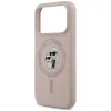 Karl Lagerfeld - Silicone KC Body Ring MagSafe (KLHMP18XSCMKCRHP) - iPhone 18 Pro Max / iPhone 17 Pro Max - Pink