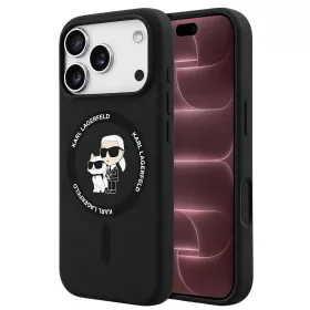   Karl Lagerfeld - Silicone KC Body Ring MagSafe (KLHMP18XSCMKCRHK) - iPhone 18 Pro Max / iPhone 17 Pro Max - Black