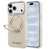 Karl Lagerfeld - Ring Stand 360 Saffiano MagSafe (KLHMP18L6PSARSKME) - iPhone 18 Pro / iPhone 17 Pro - Beige