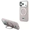 Karl Lagerfeld - Leather Ring Stand 360 C Pin MagSafe (KLHMP18LPSRSCHHP) - iPhone 18 Pro / iPhone 17 Pro - Pink